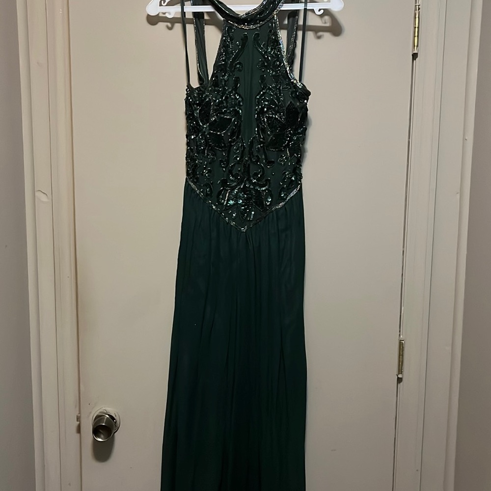 Sequined prom dress